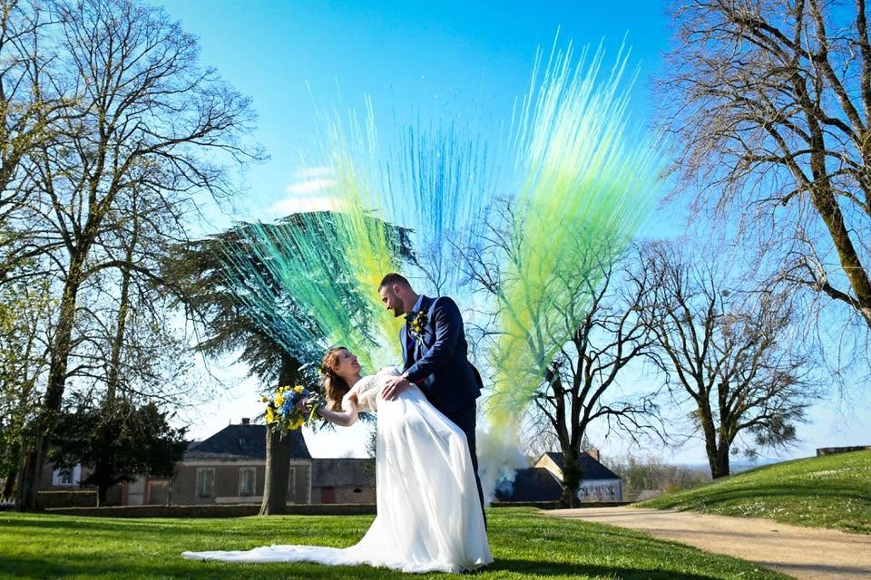 Feu de jour bicolore mariage Mayenne
